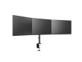 MULTIBRACKETS 7350073733385 M Deskmount Basic Triple Stand Black, VESA 75x75 & 100x100