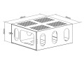 MULTIBRACKETS 7350073735259 M Projector Mount HD cage - Projector enclosure to protect from theft