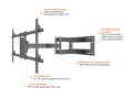 MULTIBRACKETS 7350073736546 M Universal Long Reach Arm 910mm HD, Dual