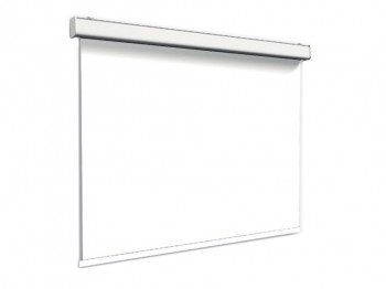 SCREENLINE MO350FWI Electric Screen 350 x 350, 195", 1:1, No Border, No Extra Drop, Case Length 360 cm, white ice surface