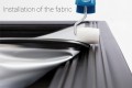 SCREENLINE NF500GDI Fixed Screen 400 x 225, 181", 16:9, Aluminum Frame Border, Total Size 413 X 238, Diamond Surface