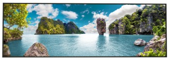 SCREENLINE NF500GDI Fixed Screen 400 x 225, 181", 16:9, Aluminum Frame Border, Total Size 413 X 238, Diamond Surface